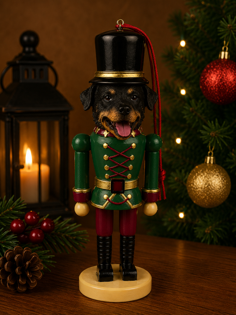 Rottweiler Soldier ornament