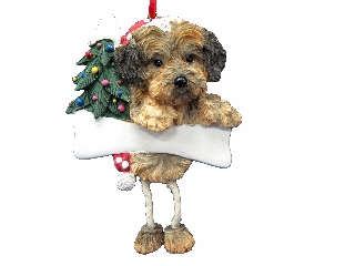 Yorkipoo, Dangling Dog Ornament