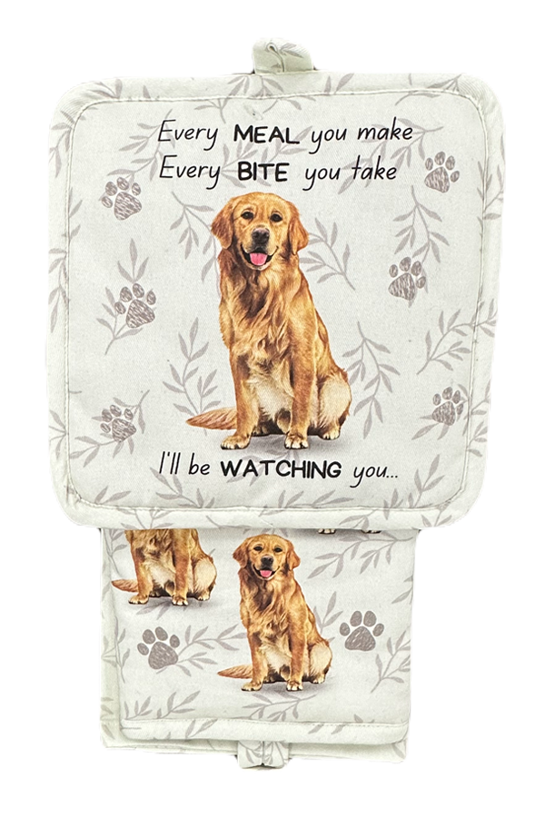 Golden Retriever - 3 Piece Kitchen Set