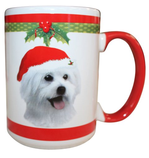 Maltese puppy cut, Closeout Christmas Mug
