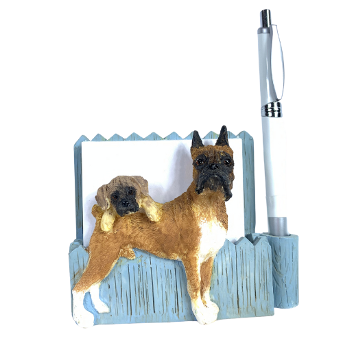 Boxer, fawn cropped XXX Note Holder