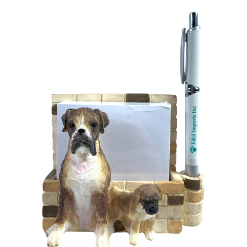 Boxer, fawn uncropped XXX Note Holder