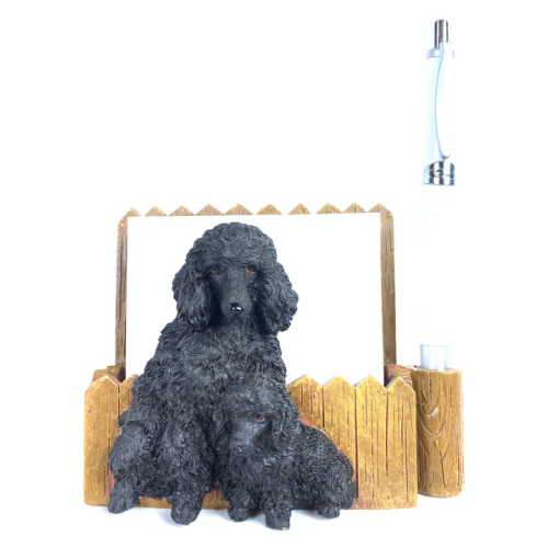 Poodle, black XXX Note Holder