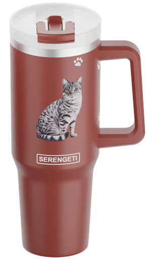 [783-9] Cat, Silver Tabby Mug, 40 ounce