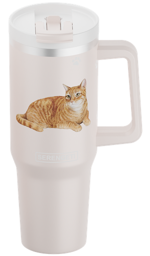 [783-8] Cat, Yellow Tabby Mug, 40 ounce