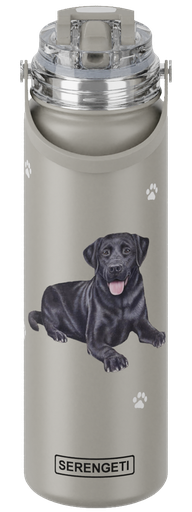 [420-21] Lab, black water bottle