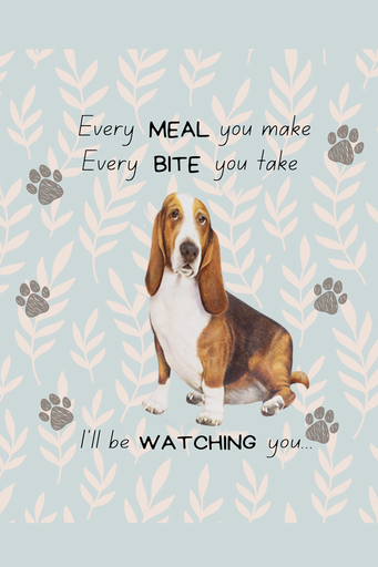 [311-2] Basset Hound - 3 Piece Kitchen Set