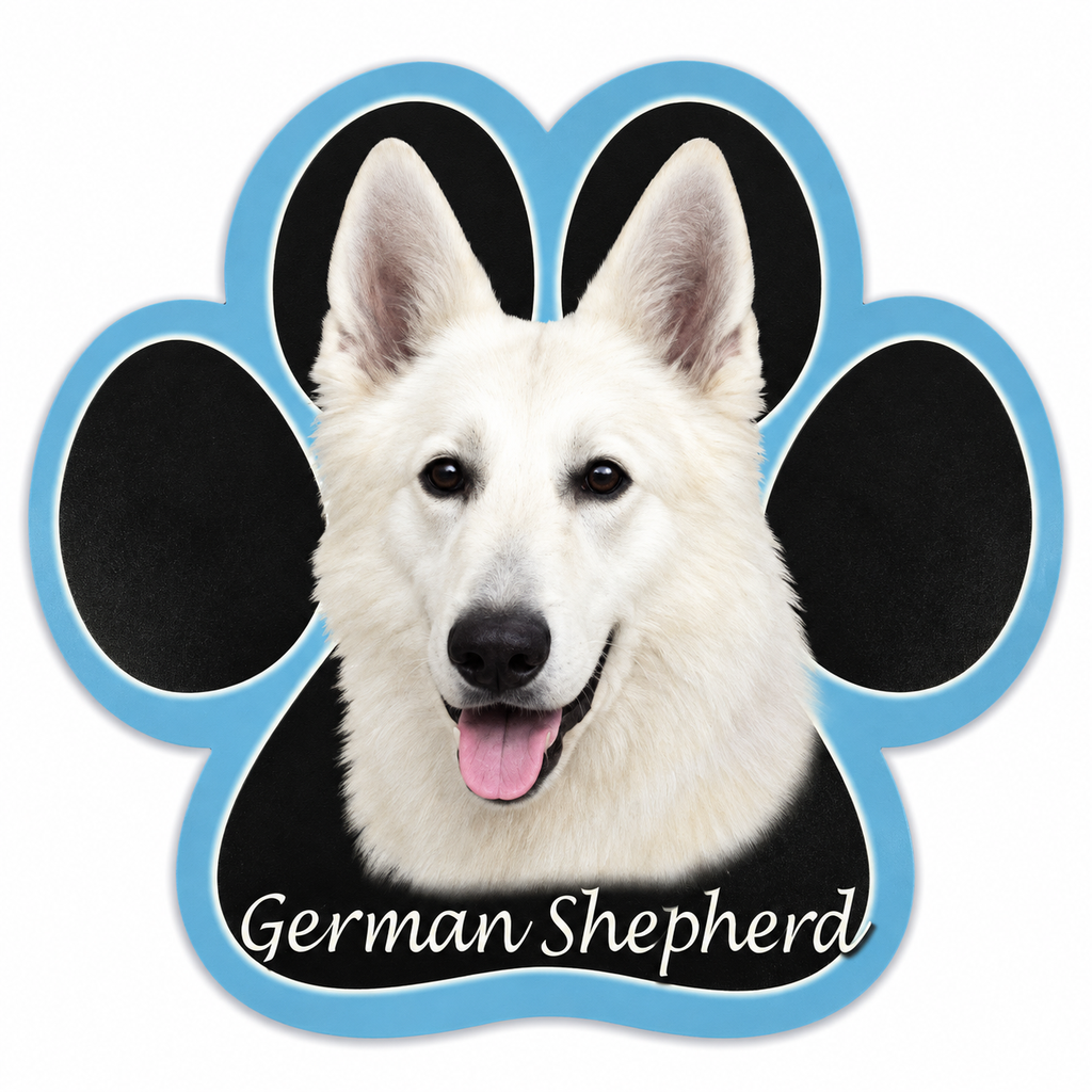 German Shepherd, white mousepad
