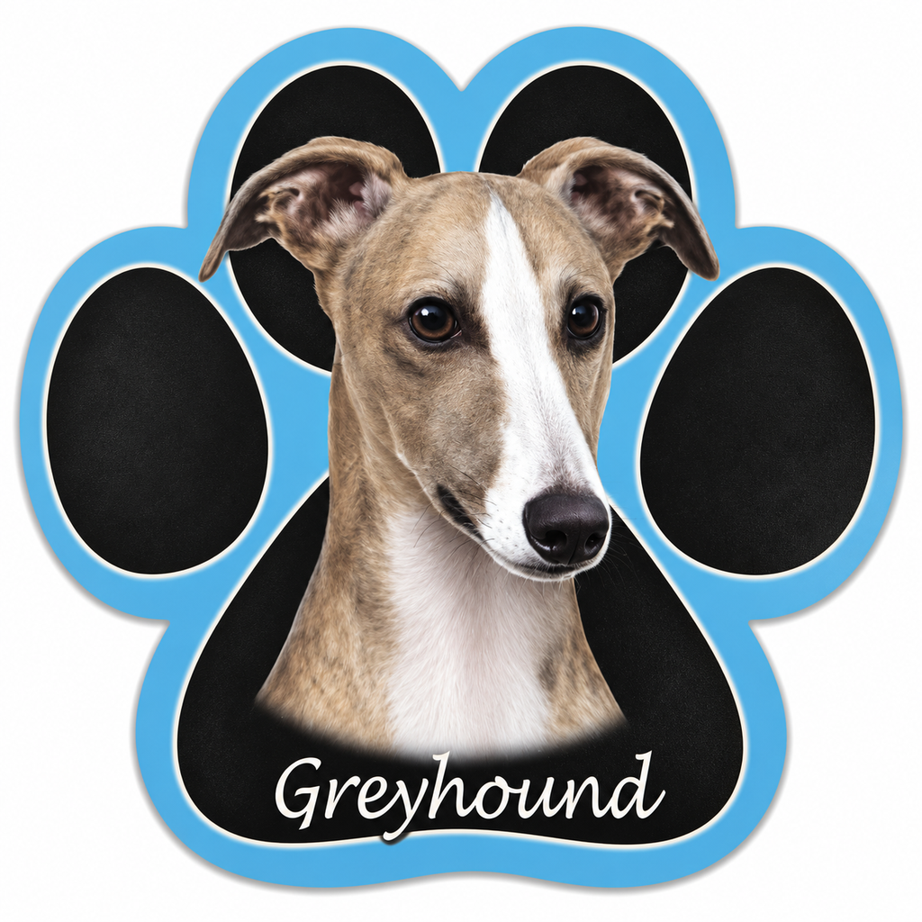 Greyhound, fawn & White mousepad