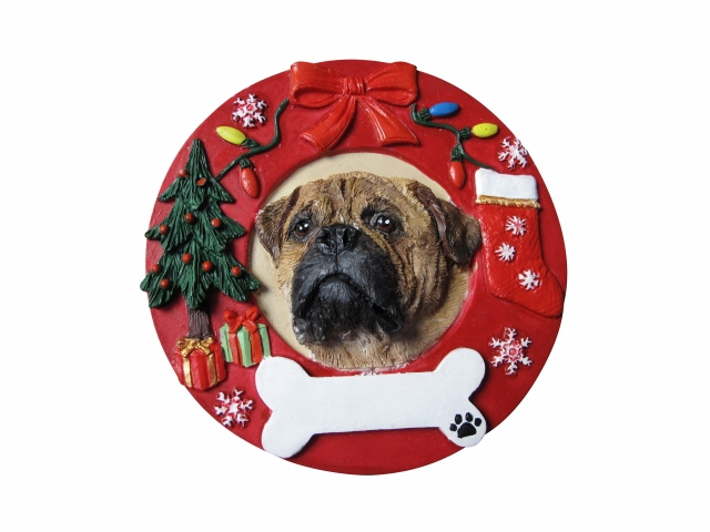 Bullmastiff  Circle-Shaped Ornaments
