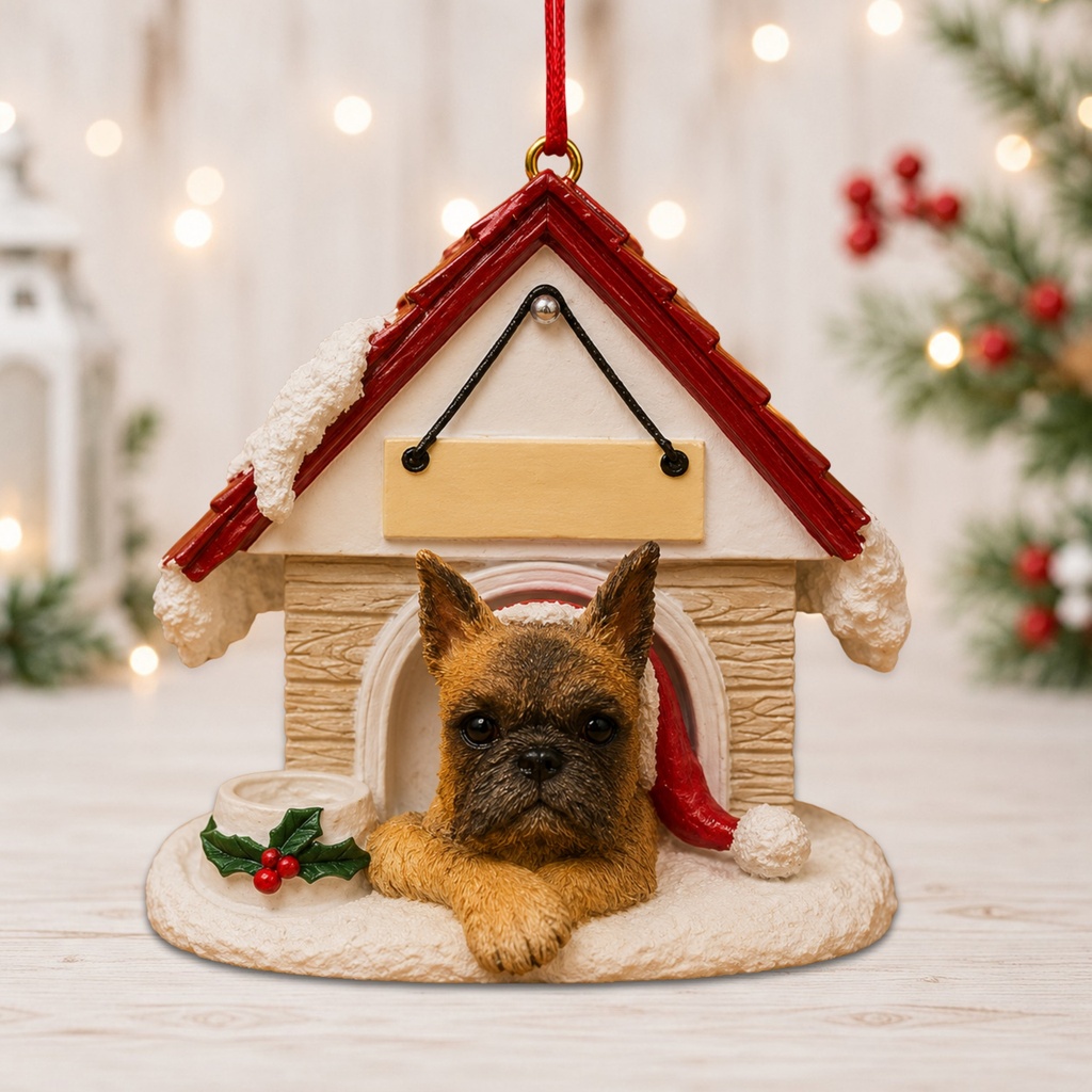 Boxer, Doghouse ornament