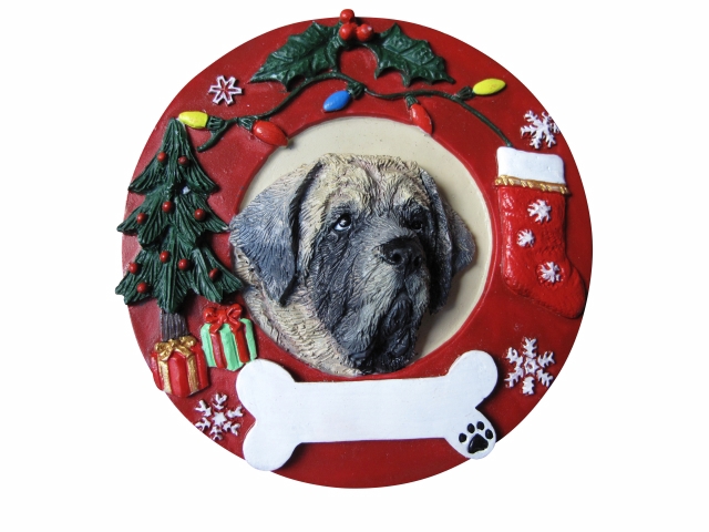 Mastiff  Circle-Shaped Ornaments