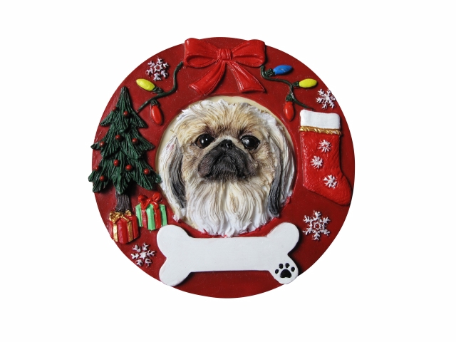 Pekingese  Circle-Shaped Ornaments