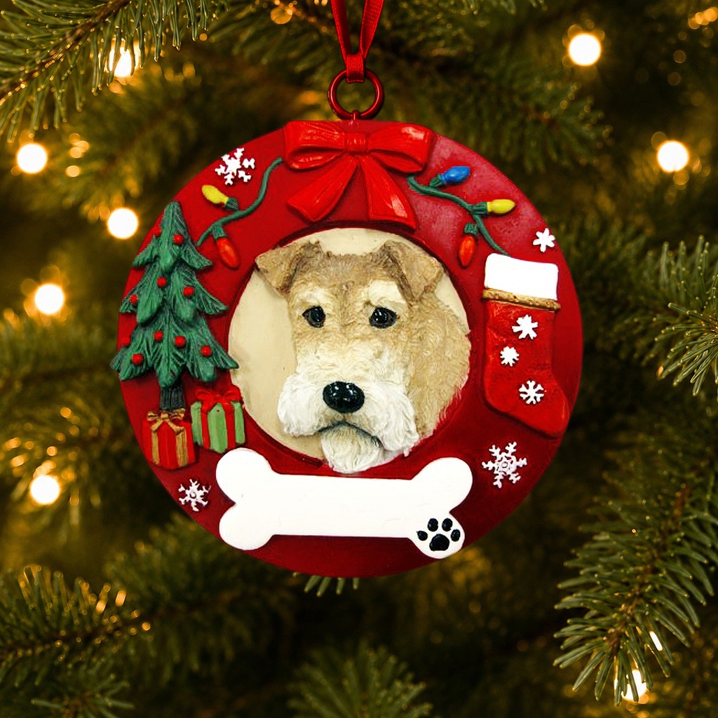 Wire Fox Terrier  Circle-Shaped Ornaments