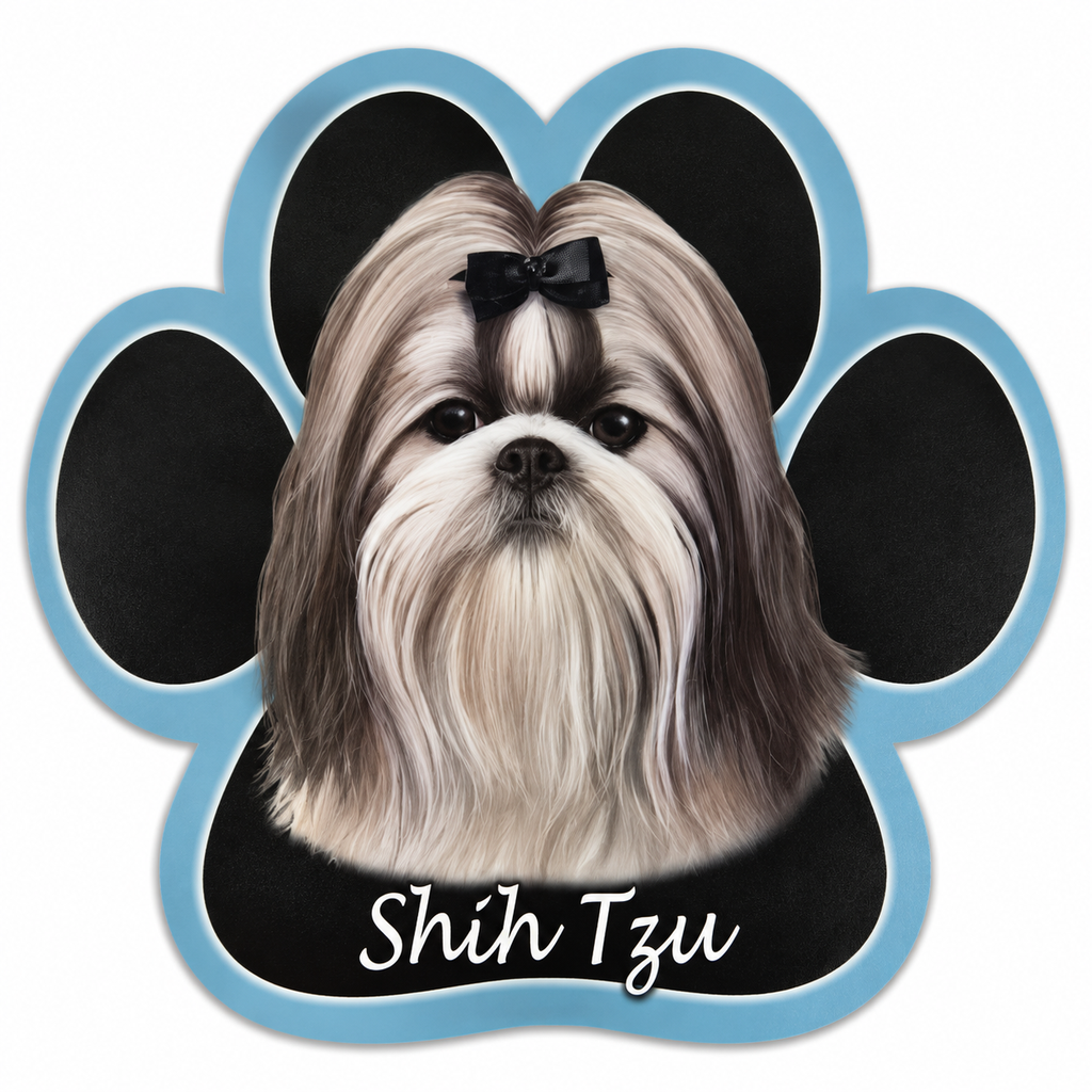 Shih Tzu, black and white  mousepad