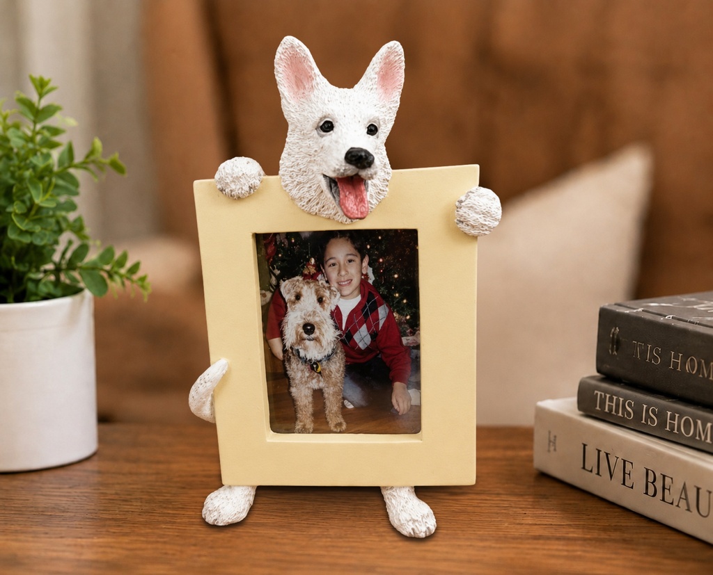 German Shepherd, white (2 1/2x 3 1/2)