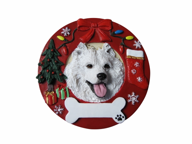 Samoyed Circle- Shaped Ornament