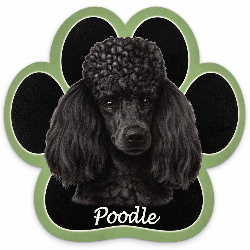 Poodle, black  mousepad