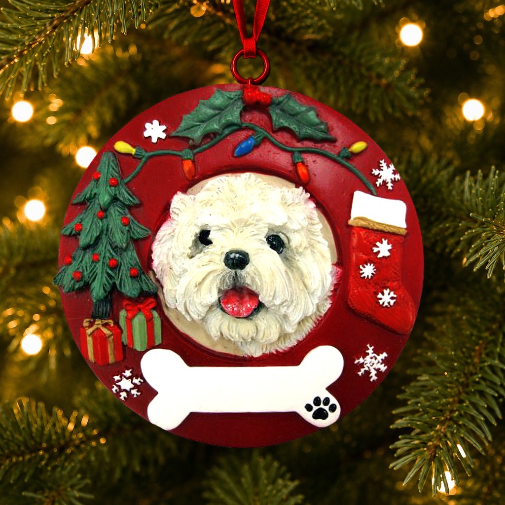 Cairn Terrier Circle-Shaped Ornaments