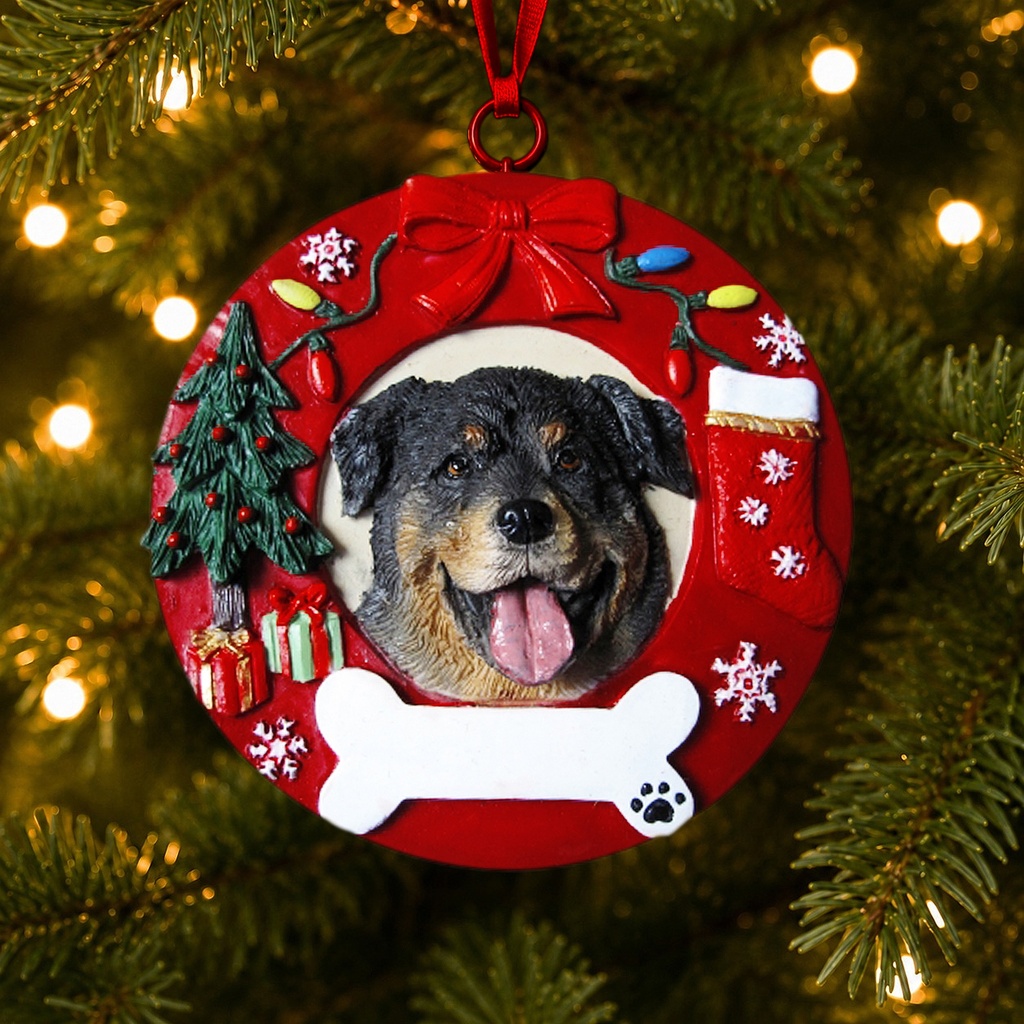 Rottweiler  Circle-Shaped Ornaments