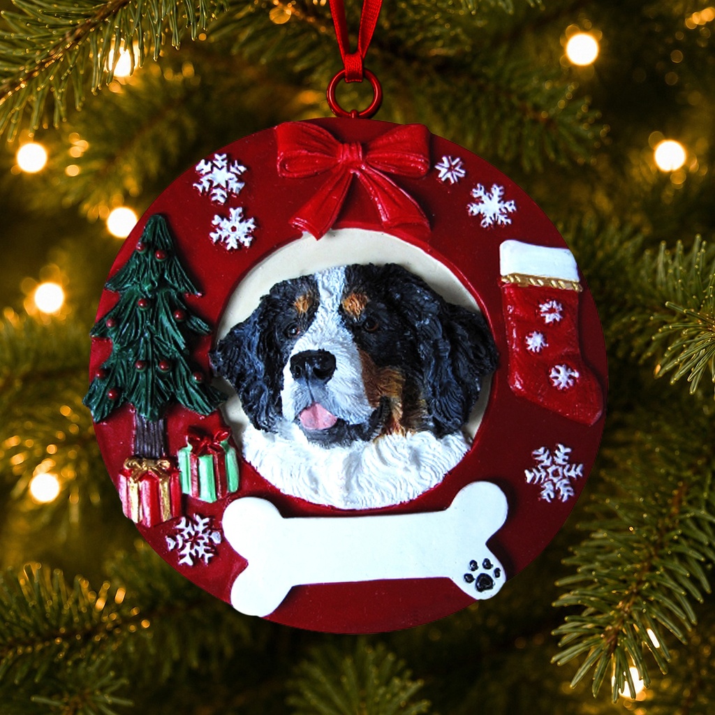 Bernese Mt. Dog  Circle-Shaped Ornaments