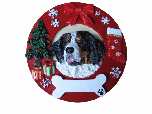 Bernese Mt. Dog  Circle-Shaped Ornaments