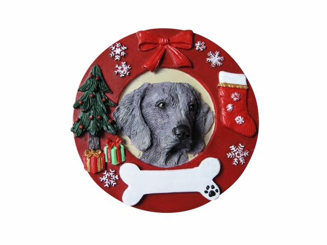 Weimaraner  Circle-Shaped Ornaments