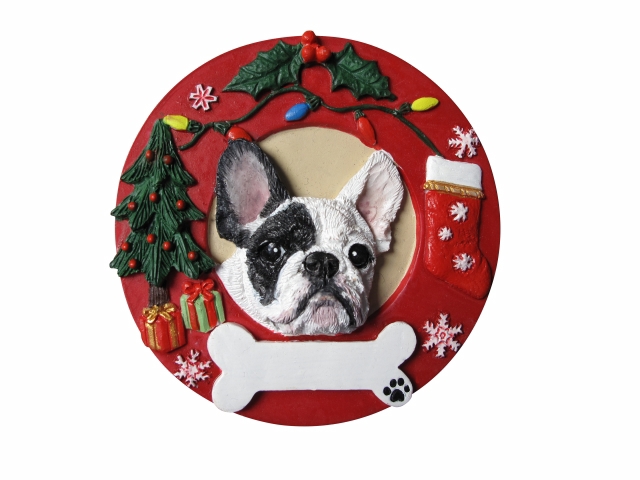 French Bulldog  Circle-Shaped Ornament