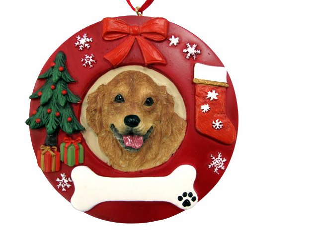 Golden Retriever  Circle-Shaped Ornaments
