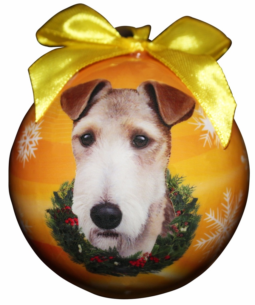 Wire Fox Terrier  Ornaments, Christmas Ball