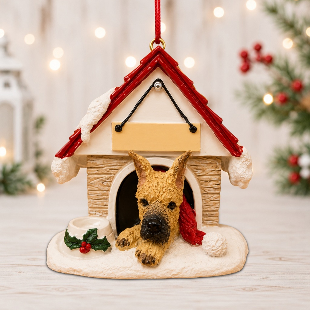 Great Dane, Doghouse Ornament