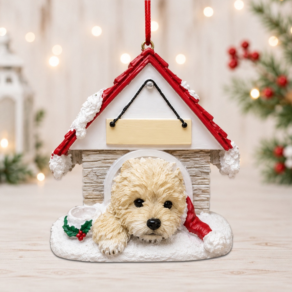 Cairn Terrier, Doghouse Ornament