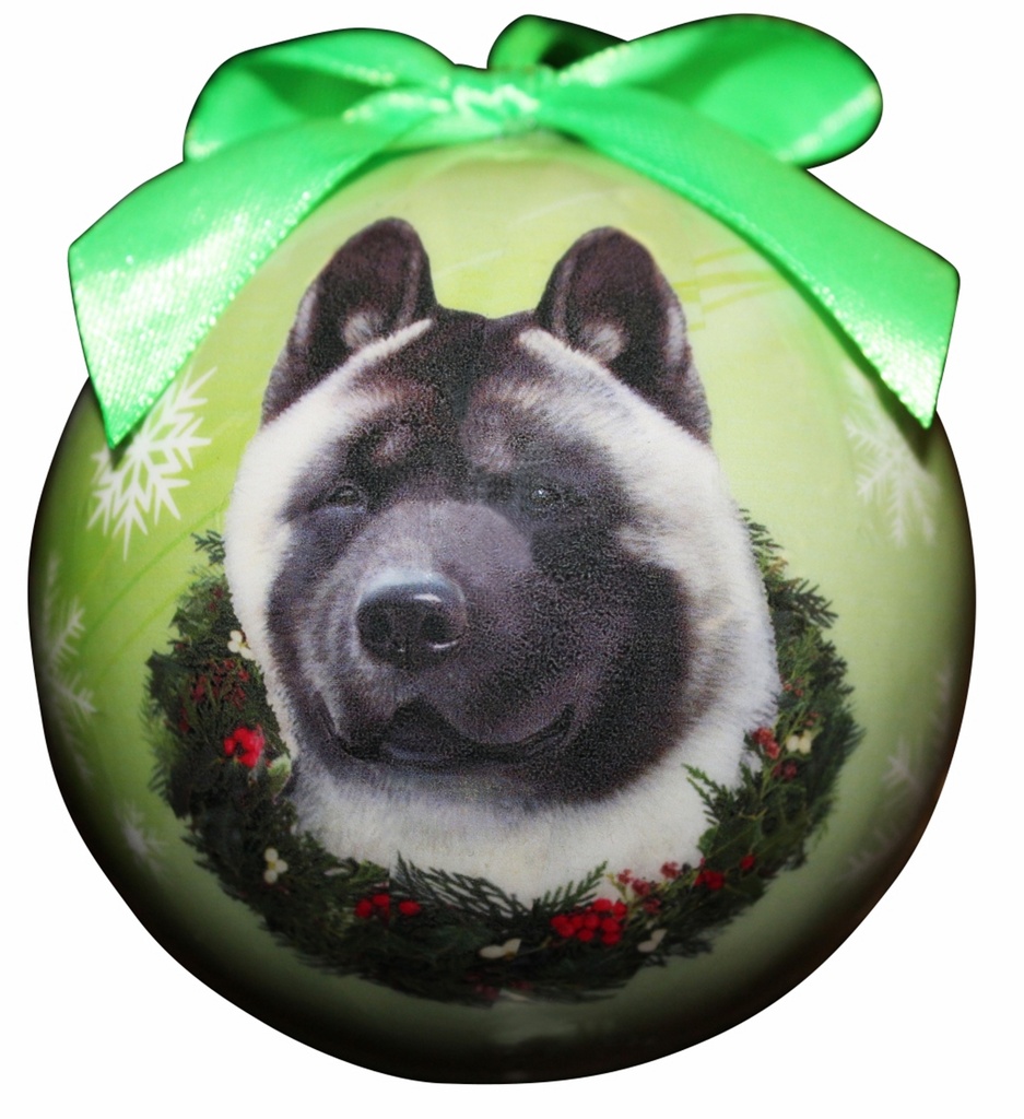 Akita Ornaments, Christmas Ball