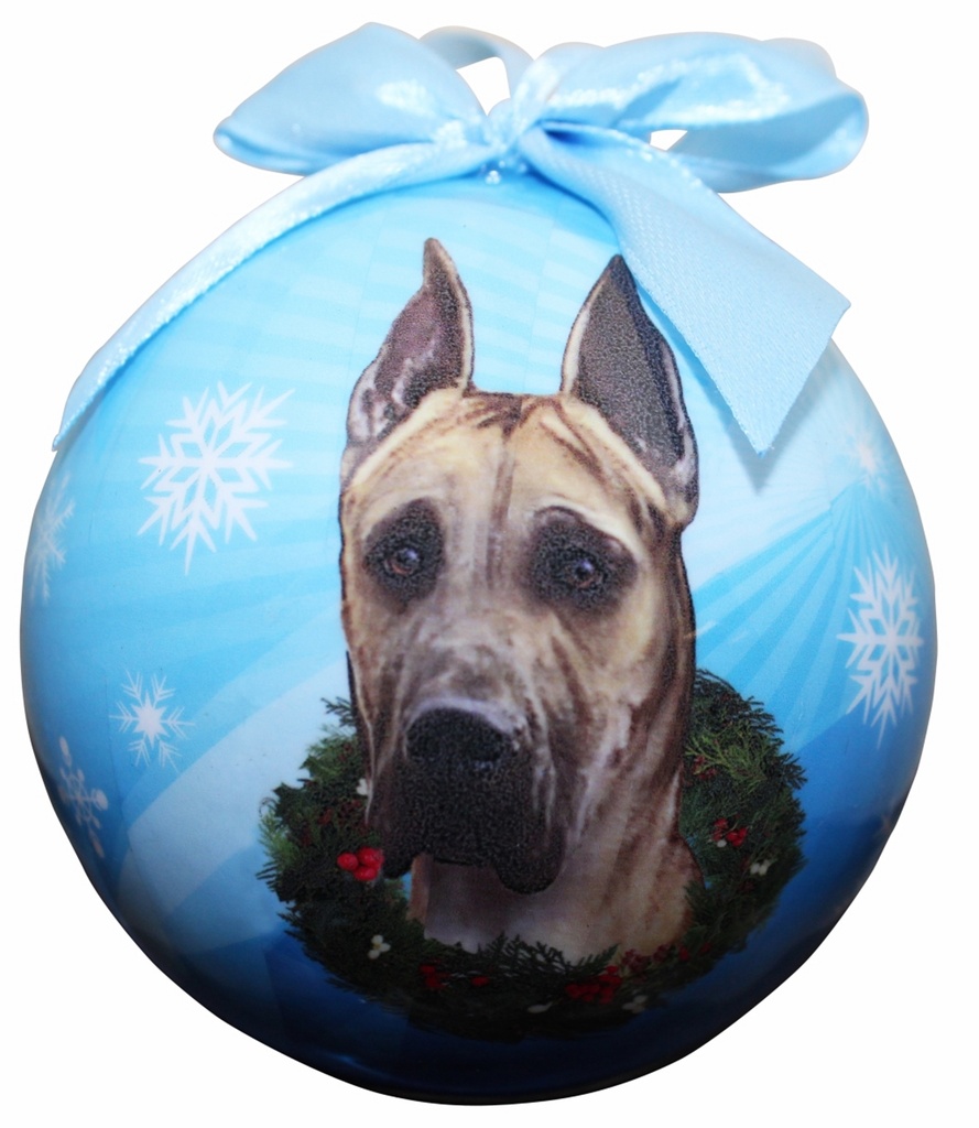 Great Dane, fawn Ornaments, Christmas Ball