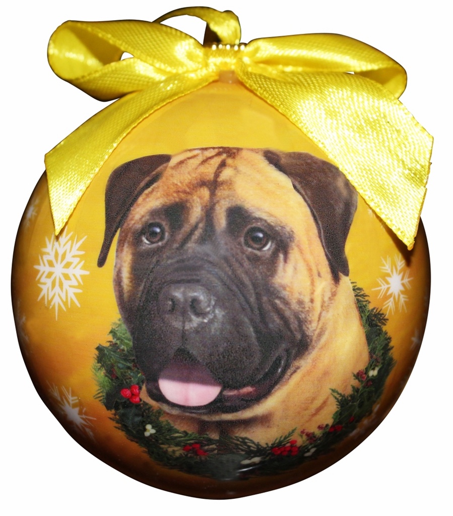 Bullmastiff  Ornaments, Christmas Ball