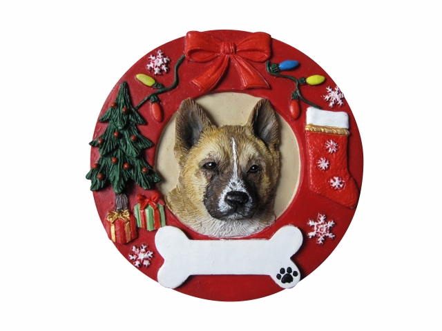 Akita Circle-Shaped Ornaments