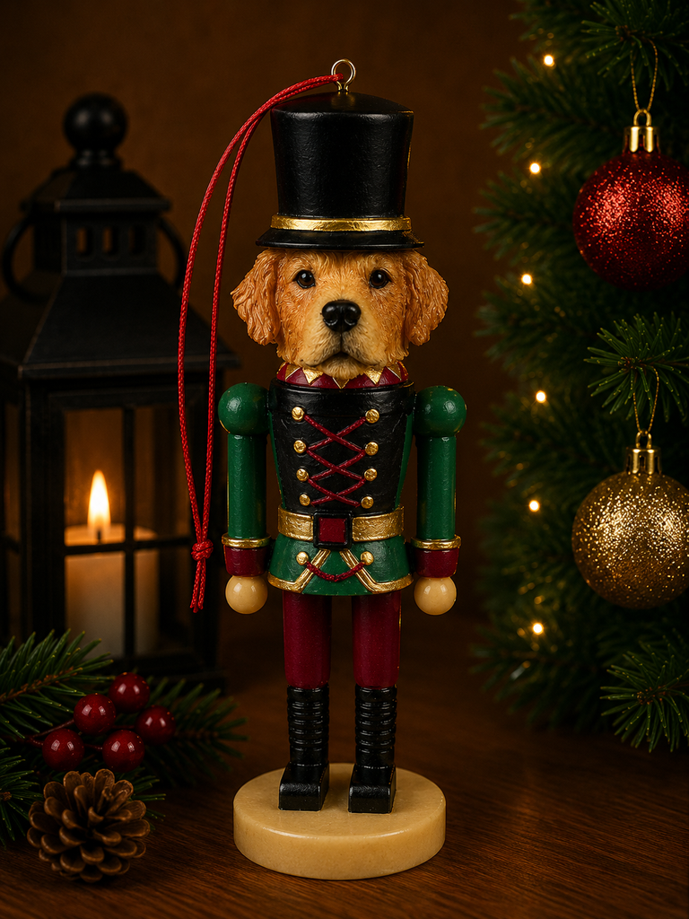 Golden Retriever Soldier ornament