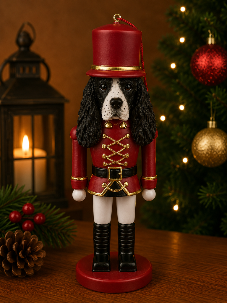 Springer Spaniel Soldier ornament