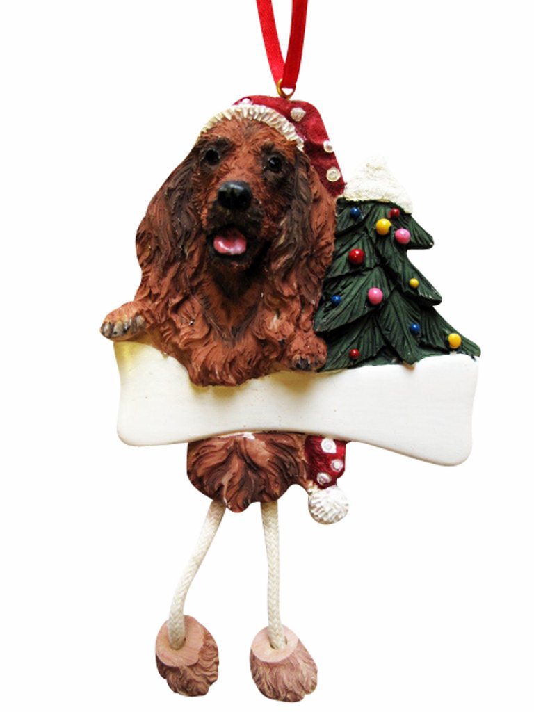 Irish Setter, Dangling Dog Ornament