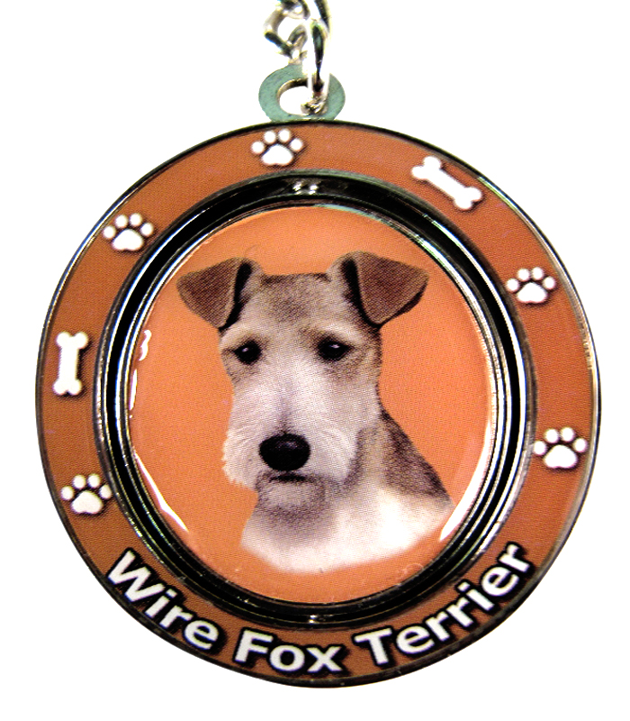 Wire Fox Terrier Keychain