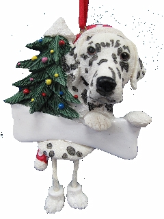 Dalmatian Dangling Dog Ornament