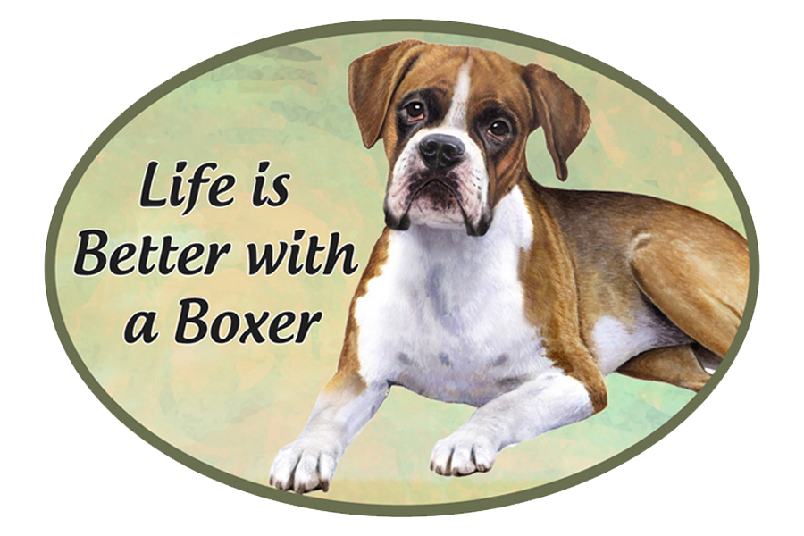 Boxer, uc car magnets, oval