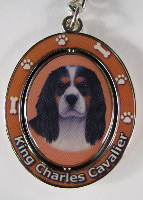 King Charles Cavalier, tri-color Keychain