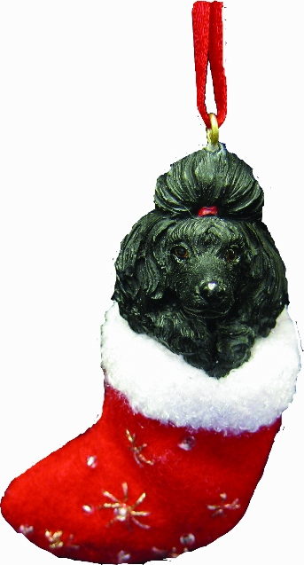 Poodle, Black Ornament