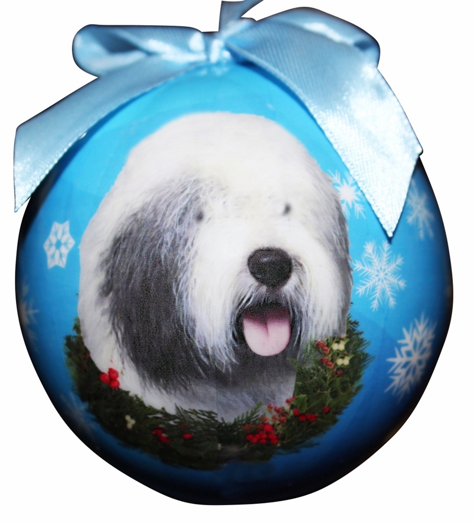 Old English Sheepdog  Ornaments, Christmas Ball