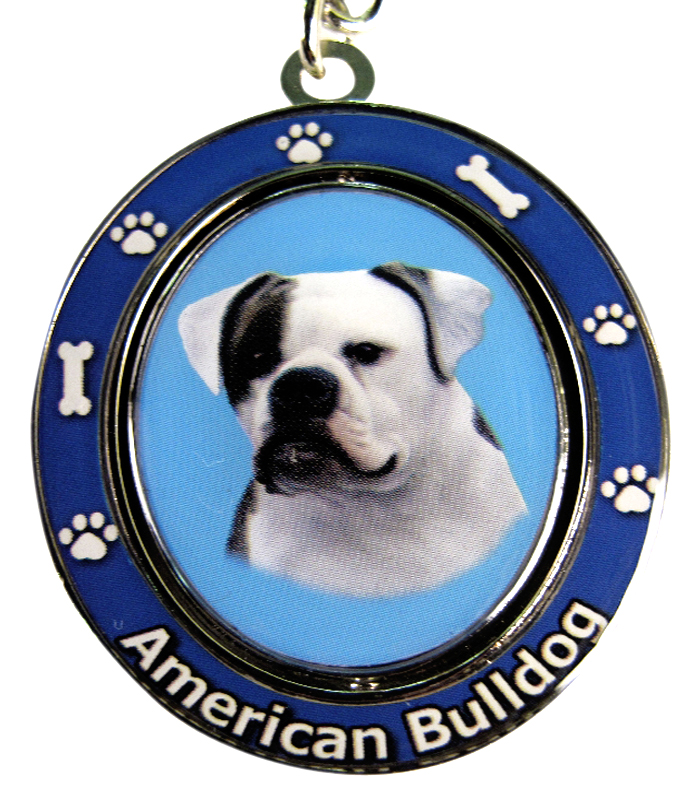 American Bulldog Keychain