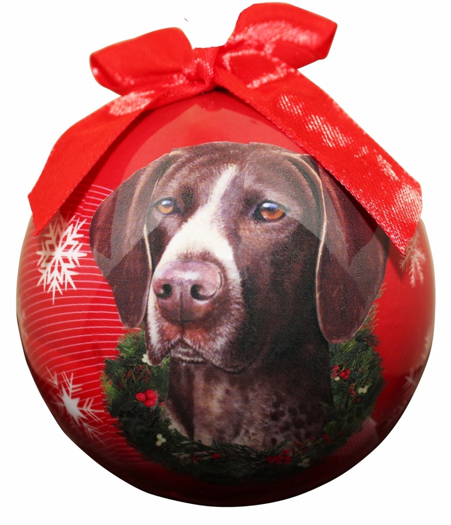 German Shorthaired Pointer Ornaments, Christmas Ball
