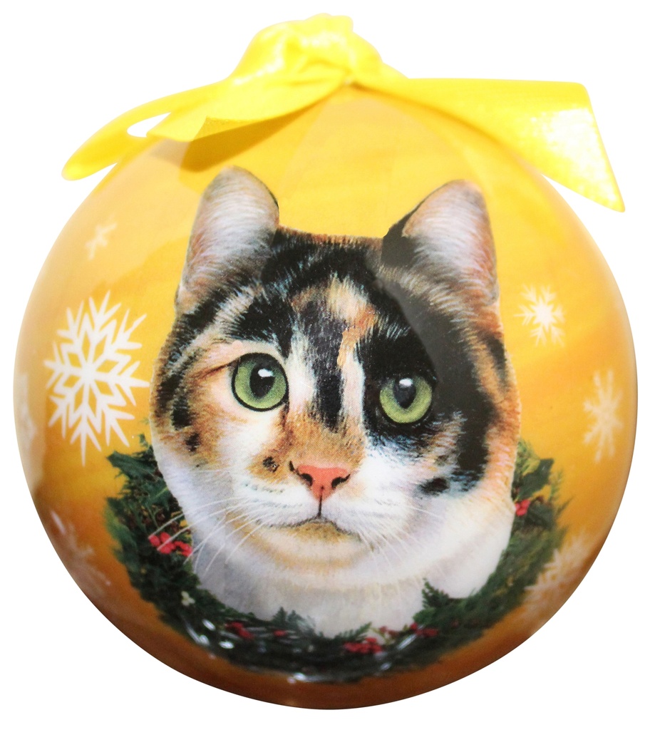 Calico cat Ornaments, Christmas Ball