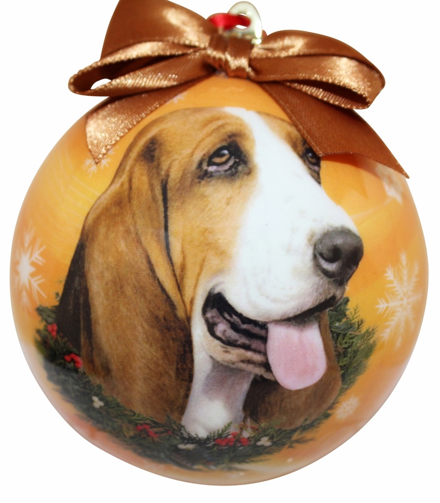 Basset Hound  Ornaments, Christmas Ball