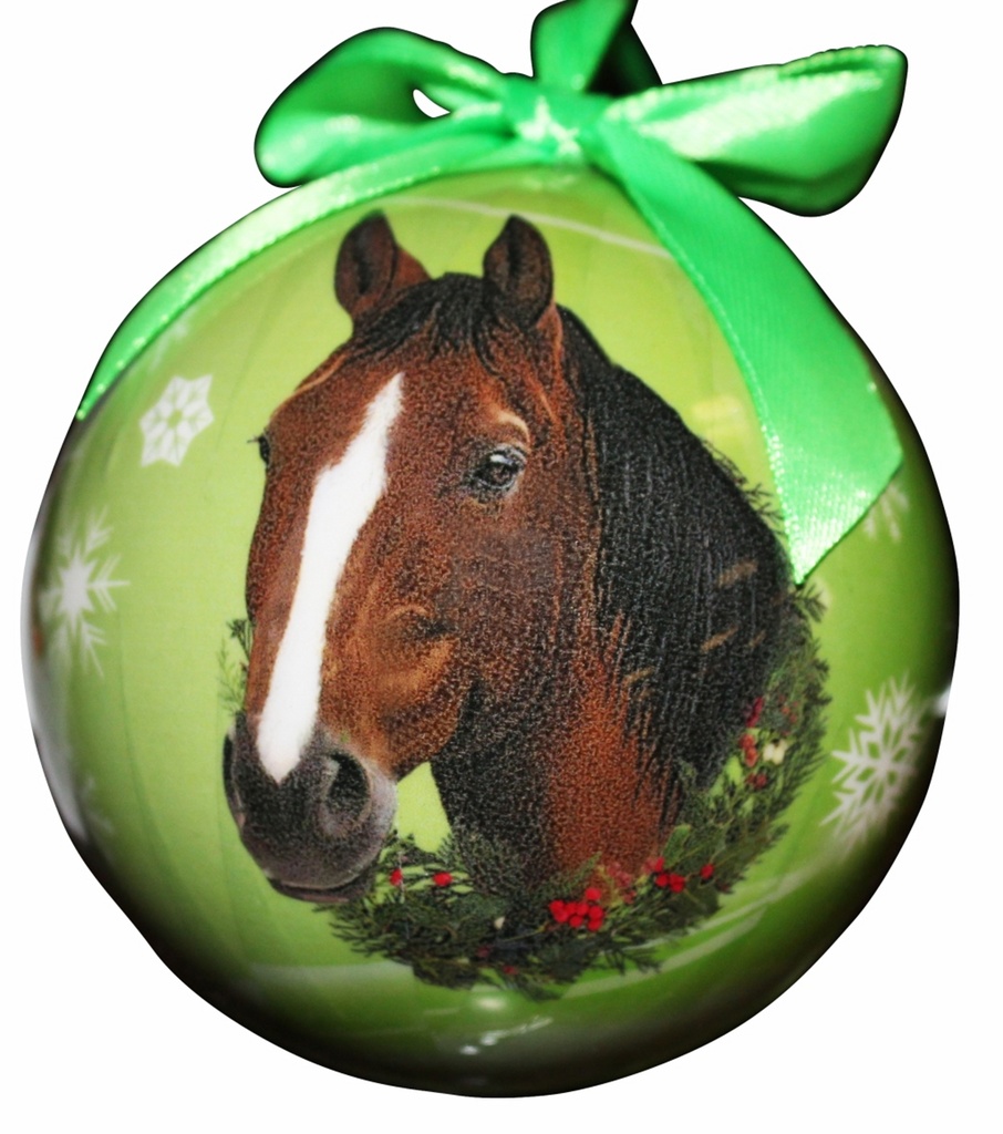 Horse, brown Ornaments, Christmas Ball
